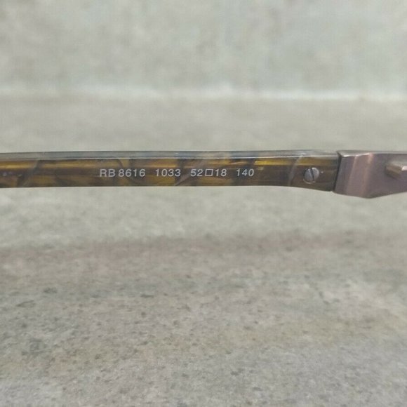 Authentic Ray Ban rb 8616 1033 52*18*140* Designer Eyeglasses/Sunglasses Frames - Picture 6 of 6